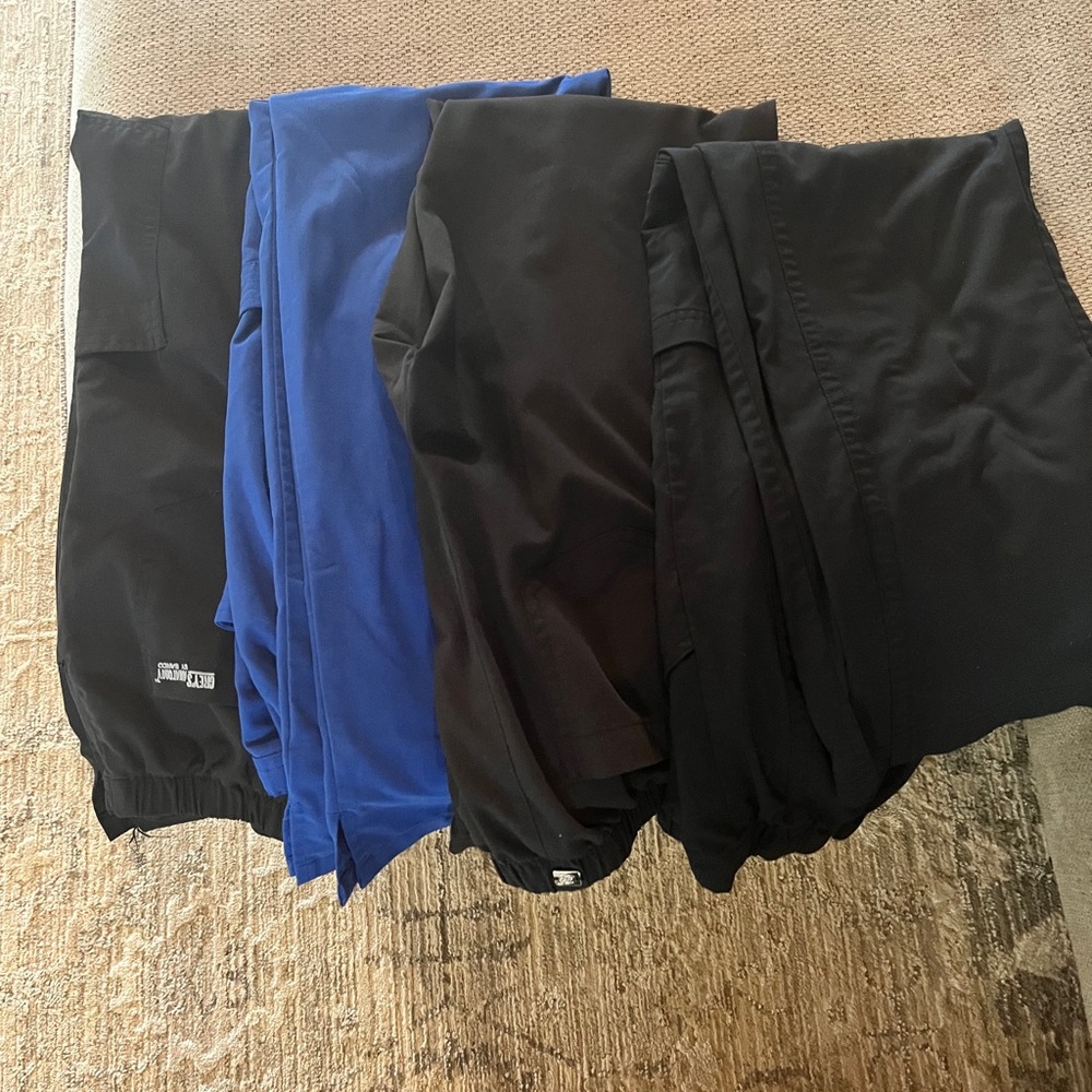 4 pairs of scrub pants